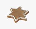 Gingerbread Cookie Star Modello 3D