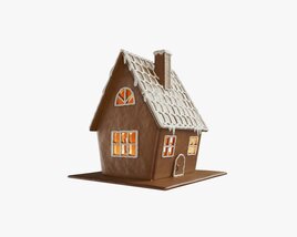 Gingerbread Cookie House 3D модель