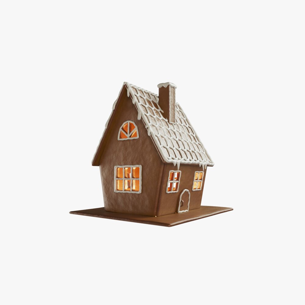Gingerbread Cookie House 3D model
