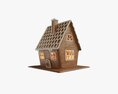 Gingerbread Cookie House 3d model