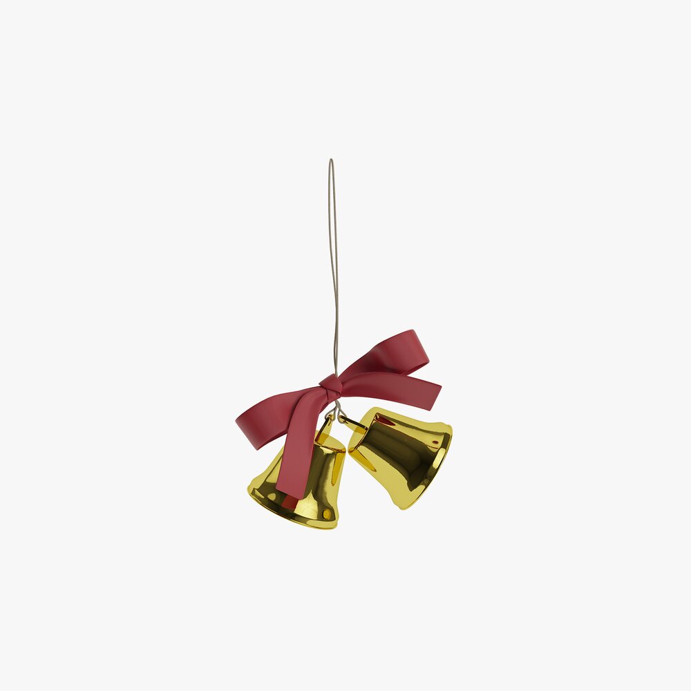 Bells With Ribbon Modello 3D