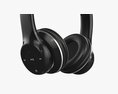 Headphones Bluetooth Black 3d model