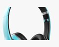 Headphones Bluetooth Blue Modelo 3D