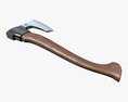 Stylized War Axe With Wooden Handle 3d model