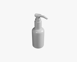 Cosmetic Bottle White 3D model