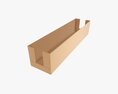 Long Shelf Tray Cardboard Box 3D-Modell