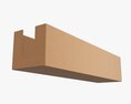 Long Shelf Tray Cardboard Box Modèle 3d