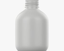 Metal Bottle With Cap Small Modello 3D