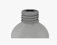Metal Bottle With Cap Small 3d model