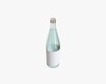 Mineral Water In Glass Bottle Mock Up 3d model