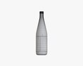 Mineral Water In Glass Bottle Mock Up 3Dモデル