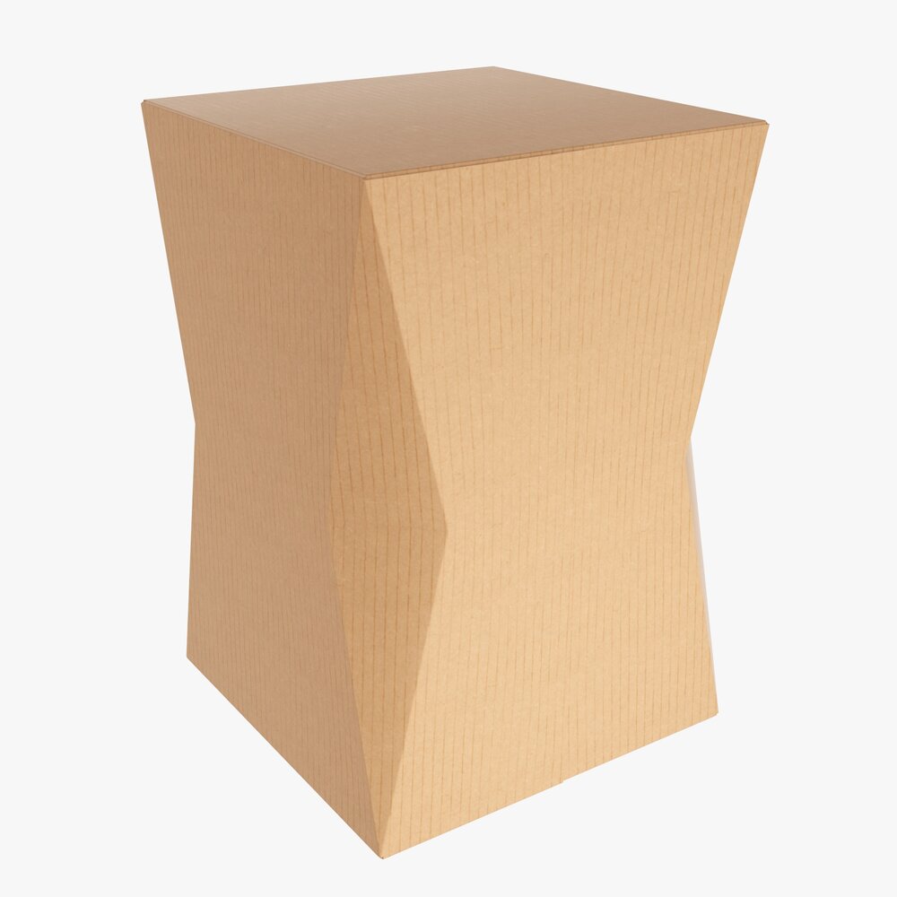 Packaging Box With Bevelled Corners 01 3D 모델 