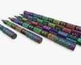 Pencils With Rubber Various Sizes 3D 모델 