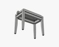 Piano Chair 3D модель