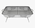 Portable Charcoal Steel Grill Bbq 3d model