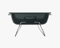 Portable Charcoal Steel Grill Bbq Small 3D 모델 