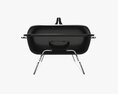Portable Charcoal Steel Grill Bbq Small With Cap Modello 3D