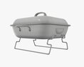 Portable Charcoal Steel Grill Bbq Small With Cap Modèle 3d