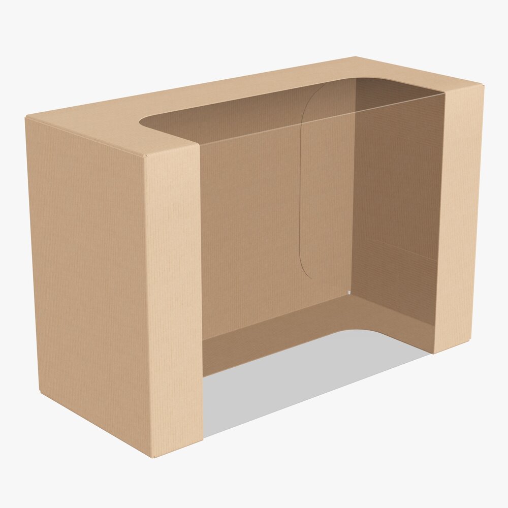 Retail Cardboard Display Box 06 3D-Modell