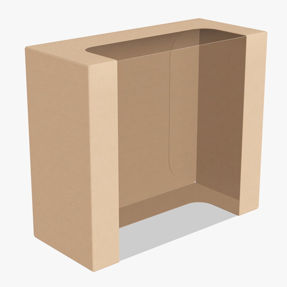 Retail Cardboard Display Box 07 3D-Modell