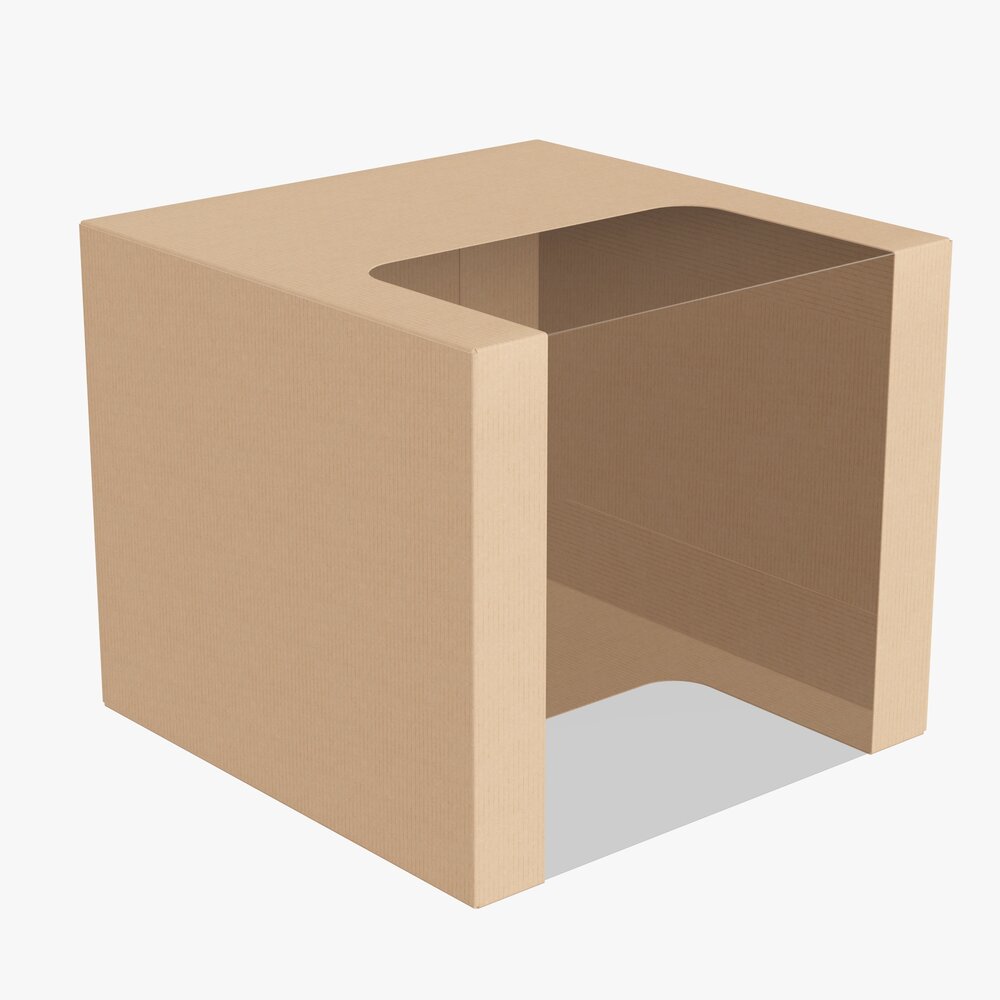 Retail Cardboard Display Box 08 3D модель