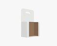 Retail Hanging Cardboard Display Box 02 3d model