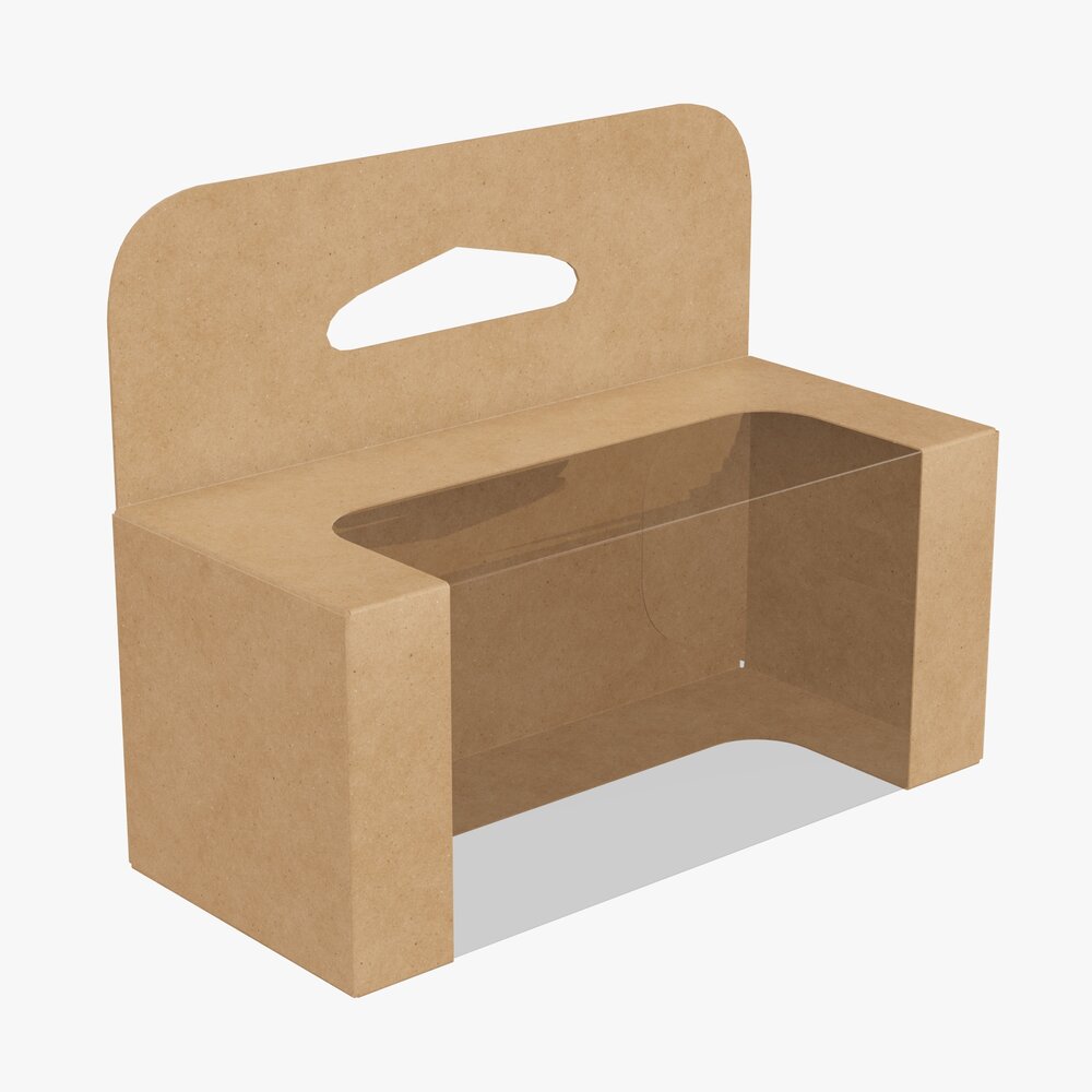 Retail Hanging Cardboard Display Box 05 3D模型