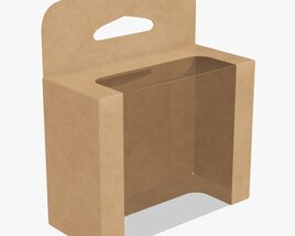 Retail Hanging Cardboard Display Box 06 3D模型