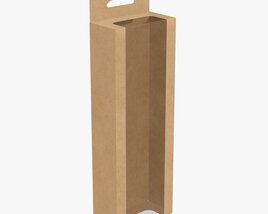 Retail Hanging Cardboard Display Box 08 3D 모델 