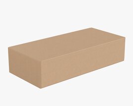 Shipping Bottle Box Closed 3D 모델 