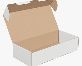 Shipping Bottle Box Opened 3D model