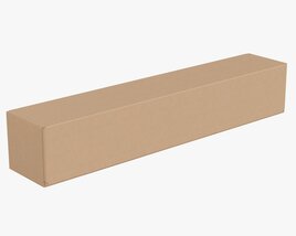 Shipping Bottle Box Tall Closed 3D-Modell