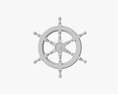 Ship Steering Wheel 3D модель