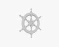 Ship Steering Wheel Modello 3D