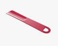 Shoehorn Plastic Small Type 3 Red 3D模型