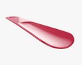Shoehorn Plastic Small Type 3 Red 3D 모델 