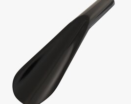 Shoehorn Plastic Small Type 4 Black 3D model