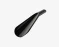 Shoehorn Plastic Small Type 4 Black 3D 모델 