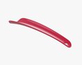 Shoehorn Plastic Small Type 5 Red 3D模型