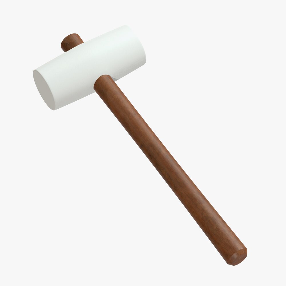 White Rubber Mallet 3Dモデル