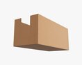Short Shelf Tray Cardboard Box 3Dモデル