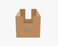 Short Shelf Tray Cardboard Box Modelo 3D