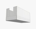 Short Shelf Tray Cardboard Box 3Dモデル