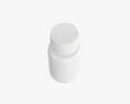 Small Plastic Bottle With Cap 3d model