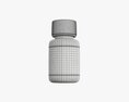Small Plastic Bottle With Cap 3D 모델 