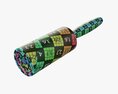 Sticky Paper Lint Roller Dirty Modello 3D