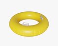 Swimming Ring Yellow With Handles Modelo 3D