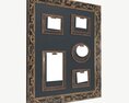 Wall Frame Decor With Photo Frames 3D-Modell