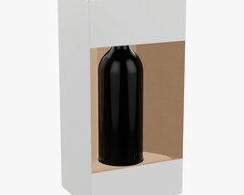 Wine Box With Window 3D 모델 
