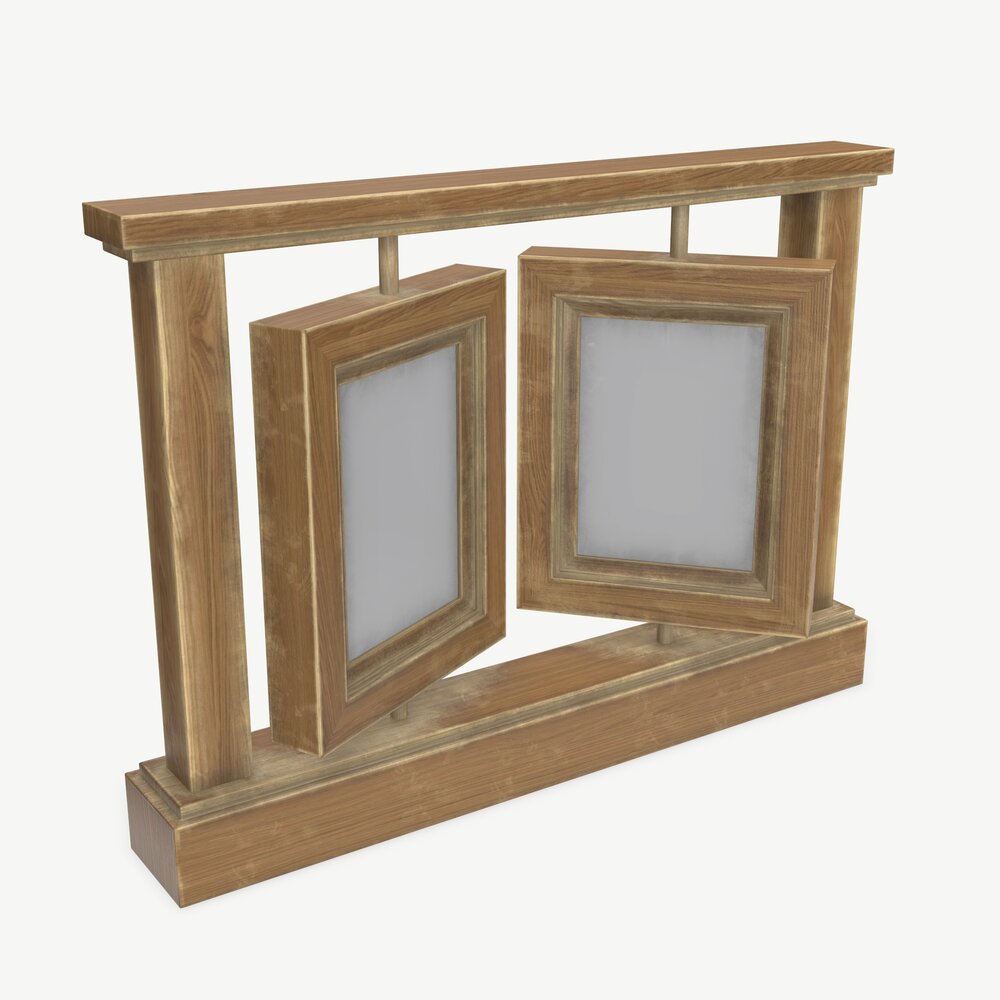 Wooden Photo Frame 3D 모델 